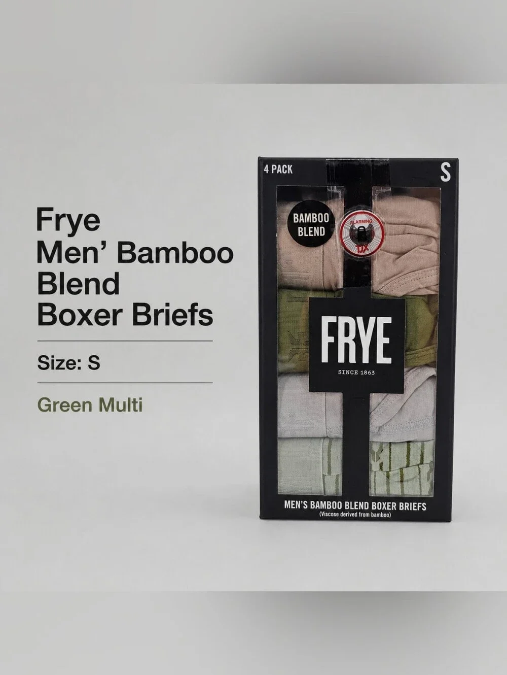 Frye Bamboo Blend Boxer Briefs 4 pack Men's